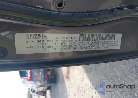 2019 Dodge Journey Se z USA, uszkodzony, nr VIN 3C4PDCBG0KT868682